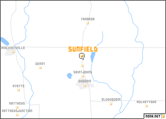 map of Sunfield