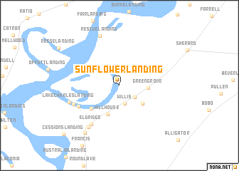 map of Sunflower Landing