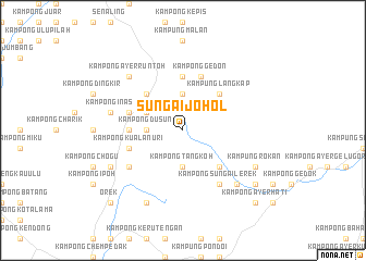 map of Sungai Johol