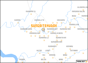 map of Sungai Temudok