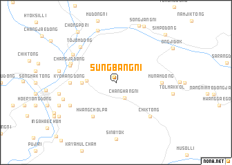 map of Sŭngbang-ni