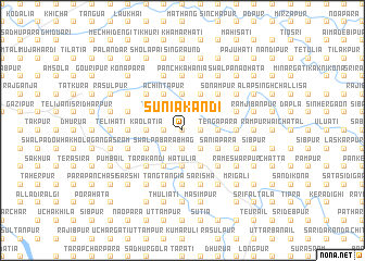 map of Suniākāndi