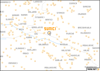 map of Sunići