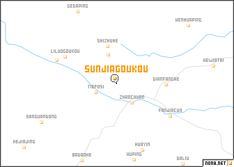 map of Sunjiagoukou