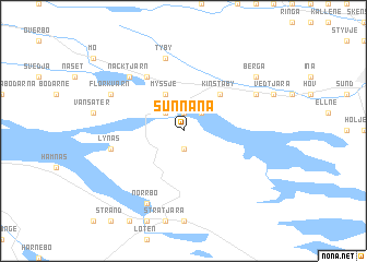 map of Sunnanå