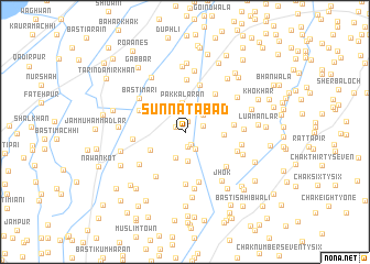 map of Sunnatābād