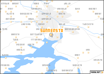map of Sunnersta