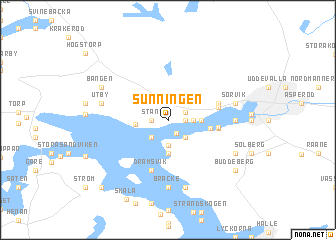 map of Sunningen