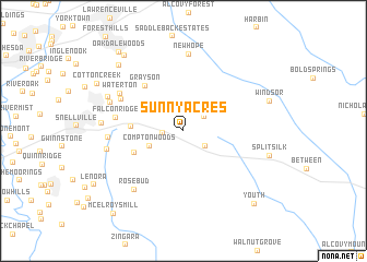 map of Sunny Acres