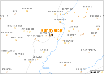 map of Sunny Side