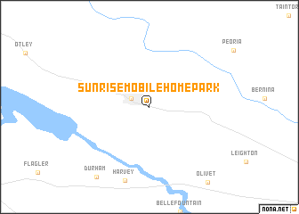 map of Sunrise Mobile Home Park