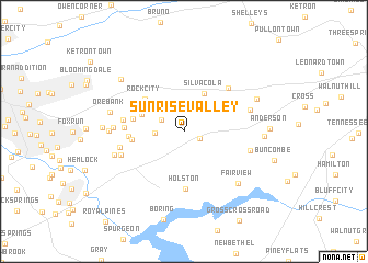 map of Sunrise Valley