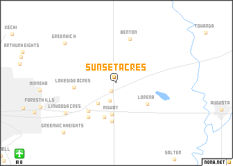 map of Sunset Acres