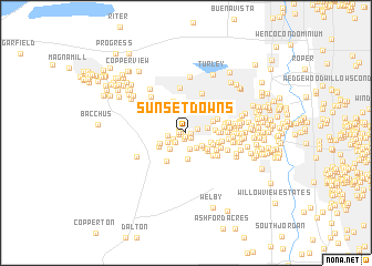 map of Sunset Downs