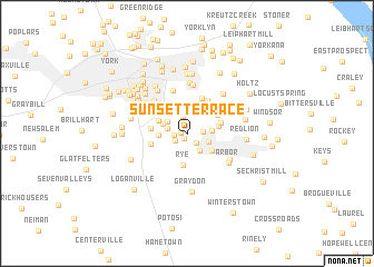 map of Sunset Terrace