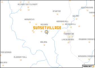 map of Sunset Village