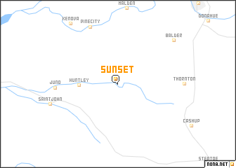 map of Sunset