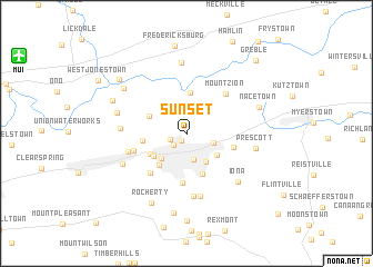 map of Sunset