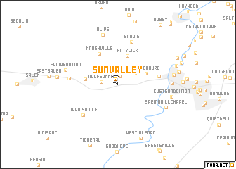 map of Sun Valley