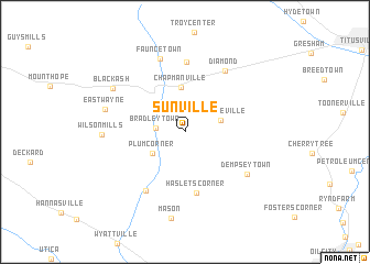 map of Sunville