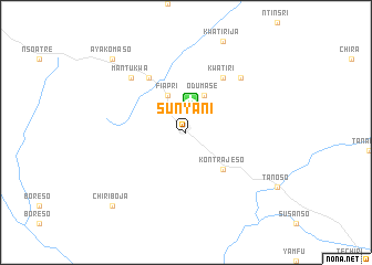 map of Sunyani