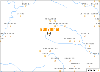 map of Sunyinasi