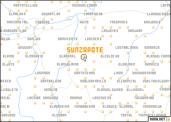 map of Sunzapote