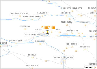 map of Sunzha