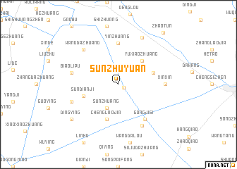 map of Sunzhuyuan