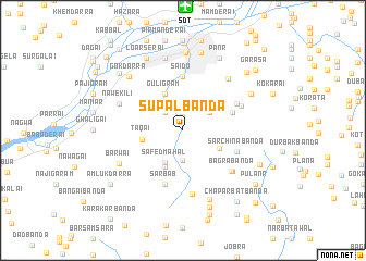 map of Supal Bānda