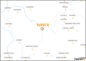map of Supatá