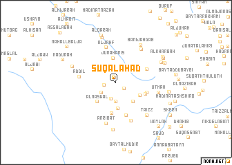 map of Sūq al Aḩad