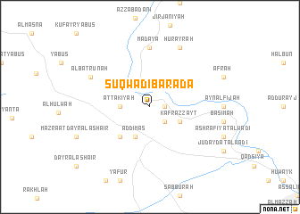 map of Sūq Wādī Baradá