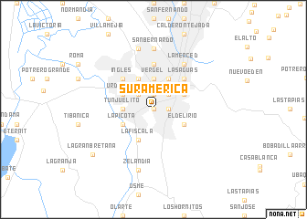 map of Sur América