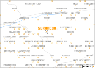 map of Surançon