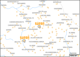 map of Sūrān