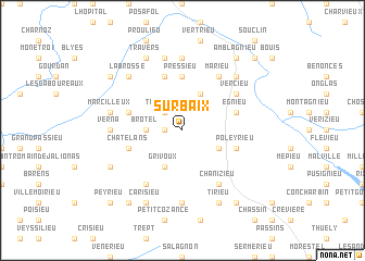 map of Surbaix