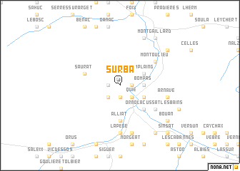 map of Surba