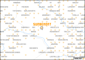 map of Sur Bemont