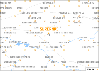 map of Surcamps