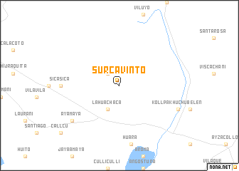 map of Surca Vinto