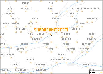 map of Surda-Dumitreşti