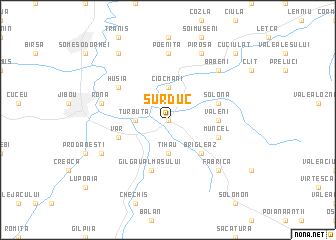 map of Surduc