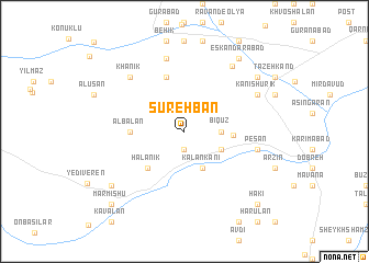 map of Sūrehbān