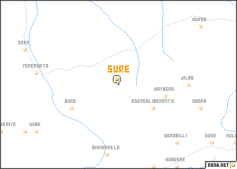 map of Sure