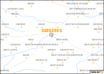 map of Surgères