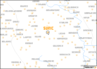 map of Šurić