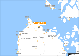 map of Surigao