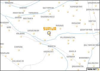 map of Surīja