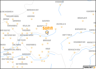 map of Sūrīn